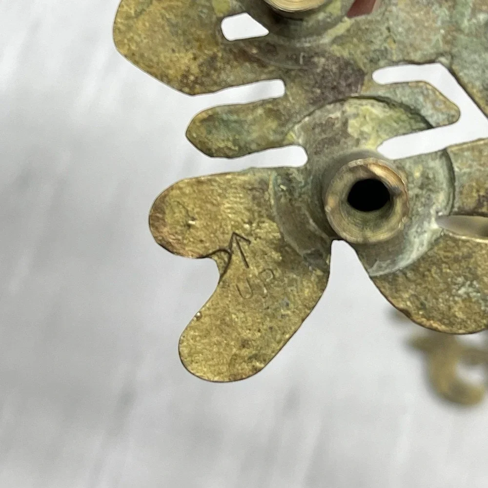 Vintage Solid Brass Chinese Character Drawer Cabinet Pulls knobs Handle Set Of 3